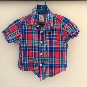 9m Carter’s Short Sleeve Button Up